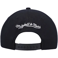 Men's Mitchell & Ness Black Boston Celtics Hardwood Classics Script 2.0 Snapback Hat