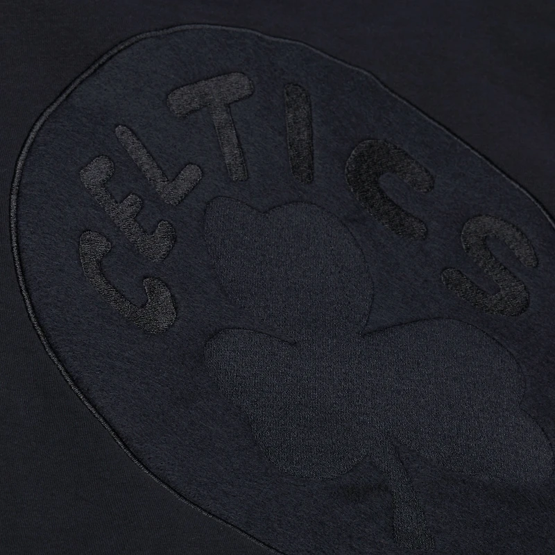 Sweat à capuche polaire Phantom noir Mitchell & Ness Boston Celtics pour homme