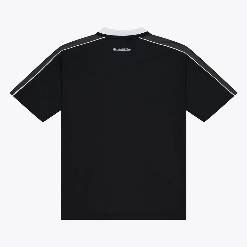 Men's Mitchell & Ness Black Boston Celtics Polo Jersey