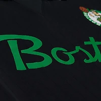 Men's Mitchell & Ness  Black Boston Celtics Polo Jersey