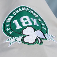 Men's Mitchell & Ness  Blue/Silver Boston Celtics Thunderstorm Lightweight Satin Full-Snap Jacket