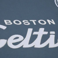 Men's Mitchell & Ness  Blue Boston Celtics Thunderstorm T-Shirt