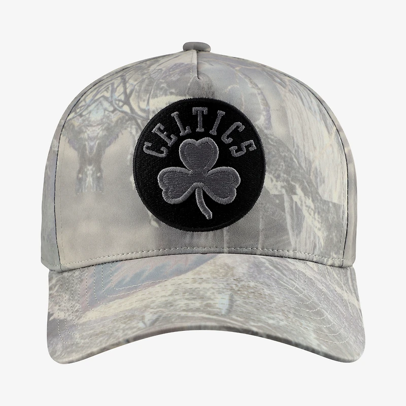 Men's Mitchell & Ness Camo Boston Celtics Perfect Pro Adjustable Hat