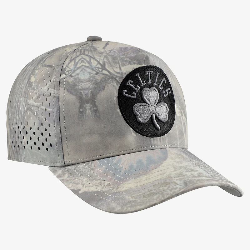 Men's Mitchell & Ness Camo Boston Celtics Perfect Pro Adjustable Hat