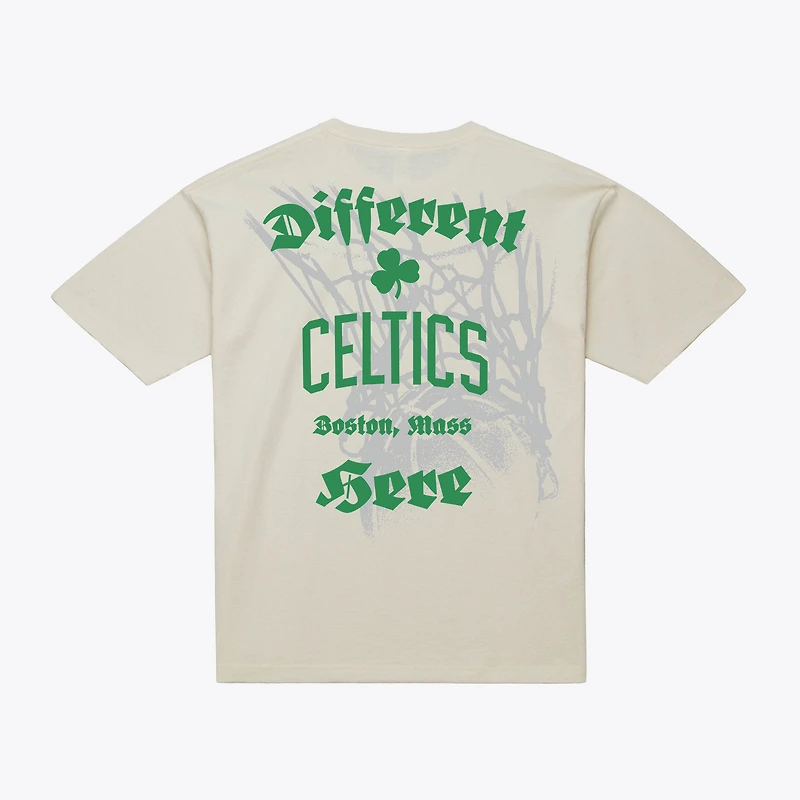 T-shirt Mitchell & Ness Cream Boston Celtics Hardwood Classics Chapters pour homme