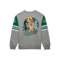 Sweat-shirt à capuche gris chiné Boston Celtics Hardwood Classics All Over 4.0 pour homme de Mitchell & Ness