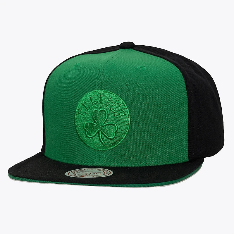 Men's Mitchell & Ness Kelly Green/Black Boston Celtics Color Pop Snapback Hat