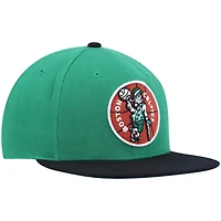 Casquette pour homme Mitchell & Ness Kelly Green/Black Boston Celtics Hardwood Classics Team Two-Tone 2.0 Snapback