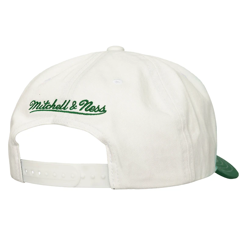 Casquette ajustable Mitchell & Ness Kelly Green/White Boston Celtics Dip Dye Pro Crown pour homme
