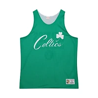Men's Mitchell & Ness Kelly Green/White Boston Celtics Hardwood Classics Reversible Mesh Practice Jersey