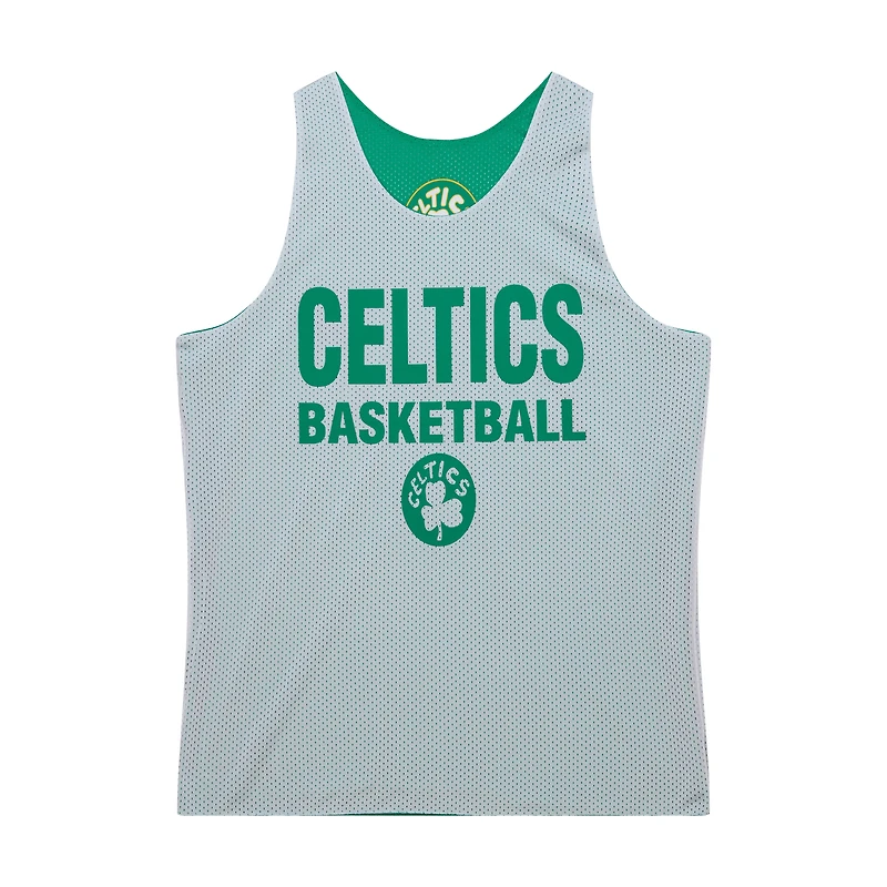 Men's Mitchell & Ness Kelly Green/White Boston Celtics Hardwood Classics Reversible Mesh Practice Jersey