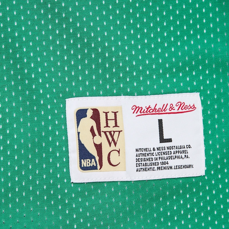 Men's Mitchell & Ness Kelly Green/White Boston Celtics Hardwood Classics Reversible Mesh Practice Jersey