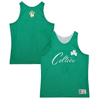 Maillot d'entraînement réversible en maille Hardwood Classics vert/blanc Mitchell & Ness Kelly pour homme des Boston Celtics