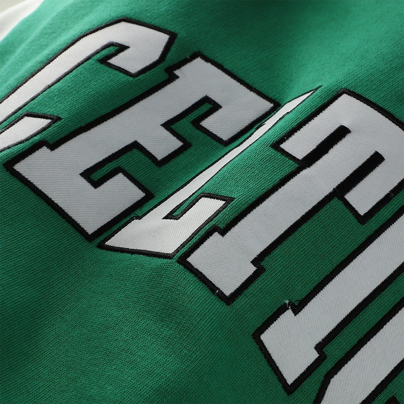 Veste universitaire Mitchell & Ness Kelly Green Boston Celtics pour homme, modèle Hardwood Classics grandes tailles, à boutons-pression.