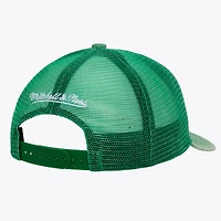 Men's Mitchell & Ness  Kelly Green Boston Celtics Gameday Snow Wash Adjustable Trucker Hat