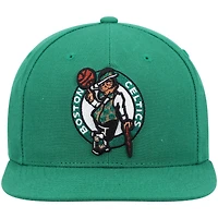 Casquette snapback Mitchell & Ness Kelly Green Boston Celtics Ground 2.0 pour homme