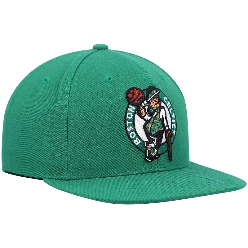 Casquette snapback Mitchell & Ness Kelly Green Boston Celtics Ground 2.0 pour homme