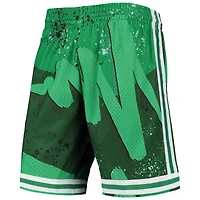 Short Swingman Mitchell & Ness Kelly Green Boston Celtics Hardwood Classics 1985 Hyper Hoops pour hommes
