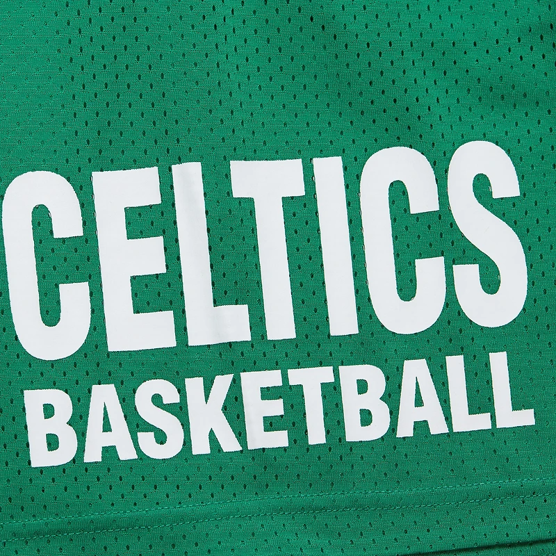 Short en maille vert Kelly de Mitchell & Ness pour homme Boston Celtics Hardwood Classics Gameday
