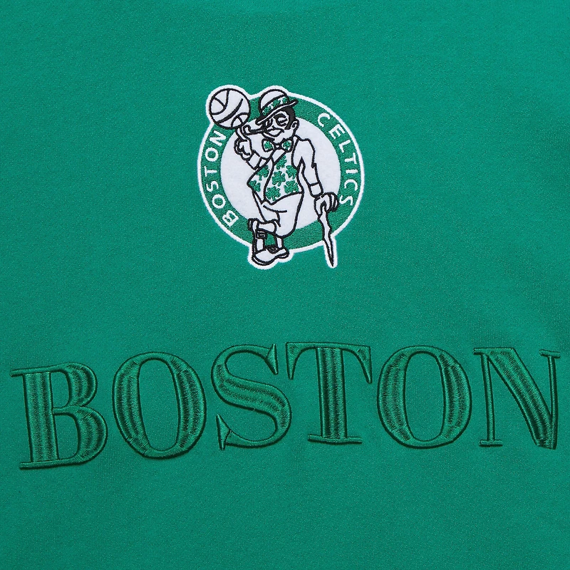Sweat à capuche Mitchell & Ness Kelly Green Boston Celtics Hardwood Classics Team OG 3.0 pour homme