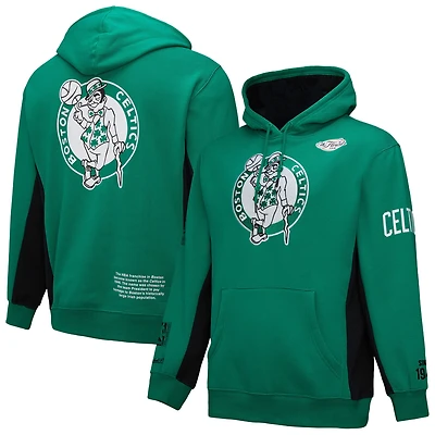 Sweat à capuche en polaire Mitchell & Ness Kelly Green Boston Celtics Hardwood Classics Team Origins pour homme