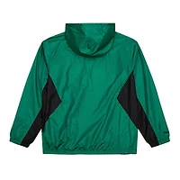 Men's Mitchell & Ness Kelly Green Boston Celtics Playmaker Full-Zip Hooded Windbreaker Jacket