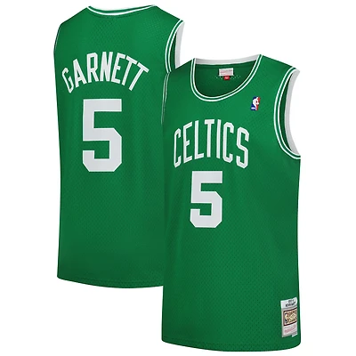 Maillot Swingman Mitchell & Ness Kevin Garnett vert Kelly Boston Celtics 2007/08 Hardwood Classics pour homme