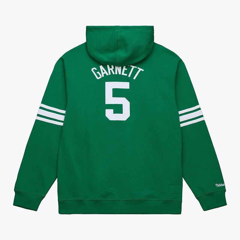 Men's Mitchell & Ness Kevin Garnett Kelly Green Boston Celtics Name Number Hoodie