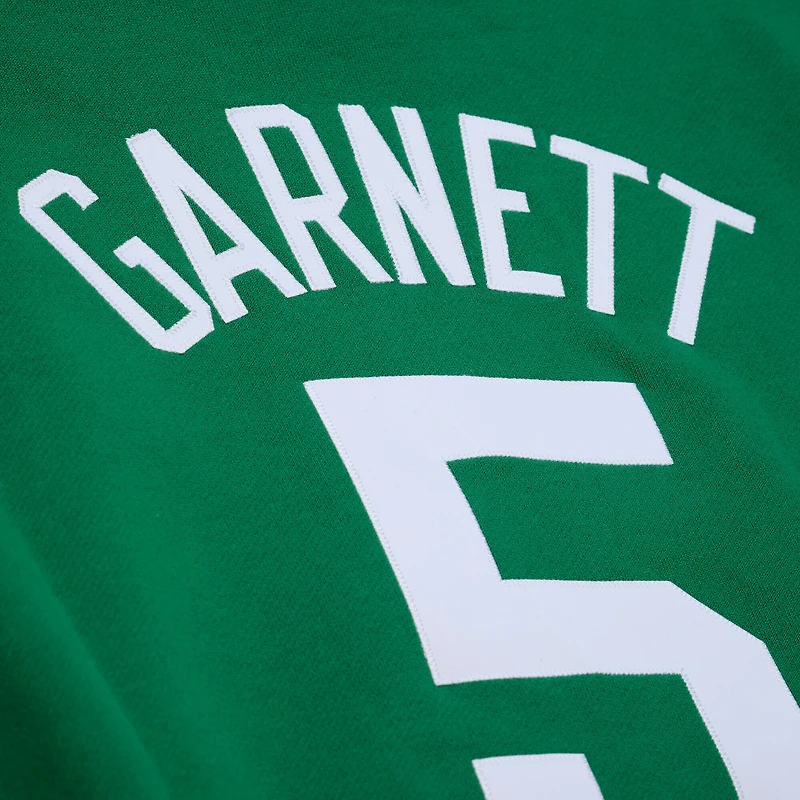 Men's Mitchell & Ness Kevin Garnett Kelly Green Boston Celtics Name Number Hoodie