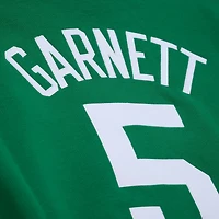 Men's Mitchell & Ness Kevin Garnett Kelly Green Boston Celtics Name Number Hoodie