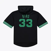 Sweat à capuche Mitchell & Ness vert Kelly pour homme, Boston Celtics, en maille, avec nom et numéro.