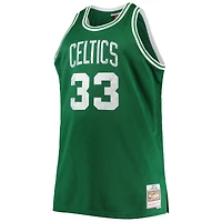Maillot Swingman Diamond pour hommes Mitchell & Ness Larry Bird Kelly vert Boston Celtics Big Tall 1985/86 NBA 75th Anniversary