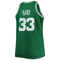 Maillot Swingman Diamond pour hommes Mitchell & Ness Larry Bird Kelly vert Boston Celtics Big Tall 1985/86 NBA 75th Anniversary