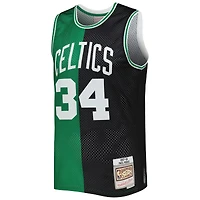 Maillot Swingman divisé Mitchell & Ness Paul Pierce pour hommes, noir/vert Kelly, Boston Celtics Hardwood Classics 2007/08