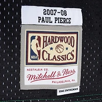 Men's Mitchell & Ness Paul Pierce Black/Kelly Green Boston Celtics Hardwood Classics 2007/08 Split Swingman Jersey