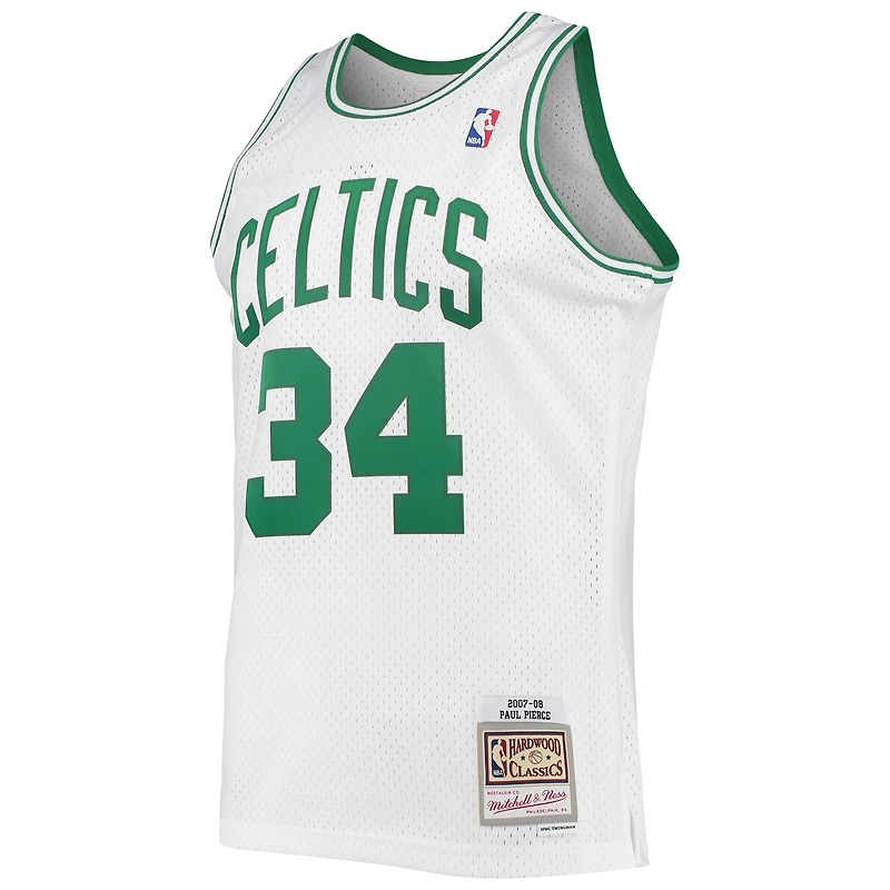 Maillot Swingman Mitchell & Ness Paul Pierce blanc Boston Celtics Hardwood Classics pour hommes