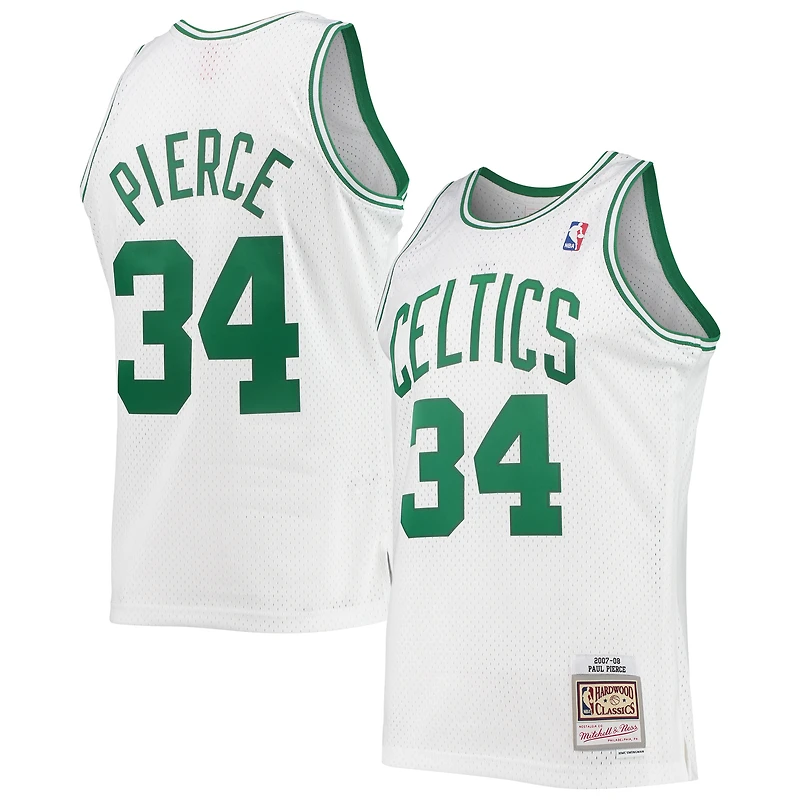 Maillot Swingman Mitchell & Ness Paul Pierce blanc Boston Celtics Hardwood Classics pour hommes
