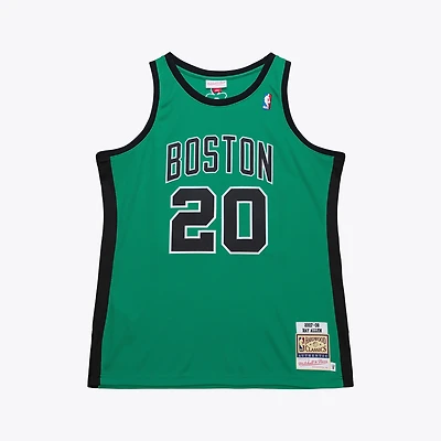 Men's Mitchell & Ness Ray Allen Kelly Green Boston Celtics 2007-08 Hardwood Classics Authentic Jersey