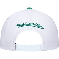 Men's Mitchell & Ness White/Green Boston Celtics Hardwood Classics Core 2-Tone 2.0 Pro Snapback Hat