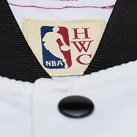 Men's Mitchell & Ness  White Boston Celtics Arctic Lightweight Full-Snap Satin Jacket