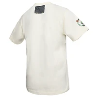 T-shirt premium NBA x Two Hype pour homme de la collection Culture & Hoops des Boston Celtics, crème