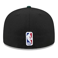 Casquette ajustée Boston Celtics City Edition 2024/25 59FIFTY New Era noire/verte Kelly pour homme