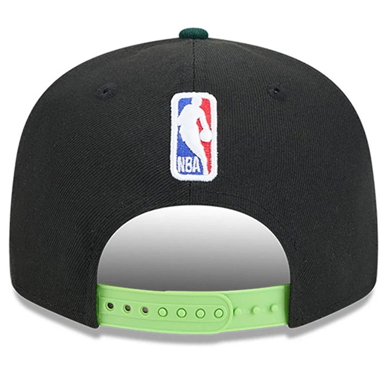 Men's New Era Black/Kelly Green Boston Celtics 2024/25 City Edition 9FIFTY Snapback Hat