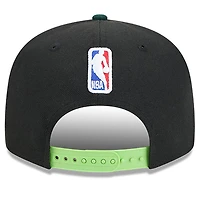 Men's New Era Black/Kelly Green Boston Celtics 2024/25 City Edition 9FIFTY Snapback Hat