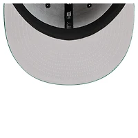 Men's New Era Black/Kelly Green Boston Celtics Satin Two-Tone 59FIFTY Fitted Hat