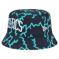 Men's New Era Black/Light Blue Boston Celtics Summer Sun and Storm Reversible Bucket Hat