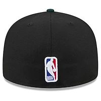 Men's New Era  Black Boston Celtics 2024/25 City Edition 59FIFTY Fitted Hat