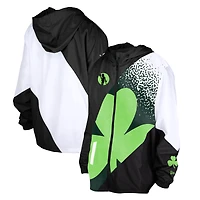 Veste coupe-vent entièrement zippée Boston Celtics City Edition 2024/25 noire New Era pour homme