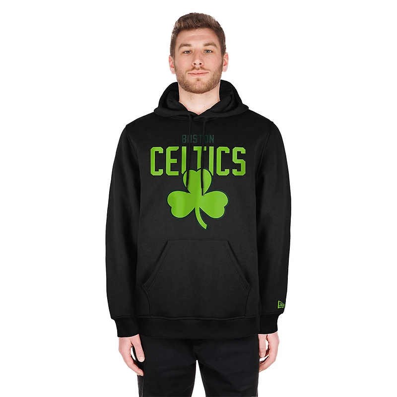 Men's New Era Black Boston Celtics 2024/25 City Edition Pullover Hoodie