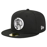 Men's New Era  Black Boston Celtics 59FIFTY Fitted Hat